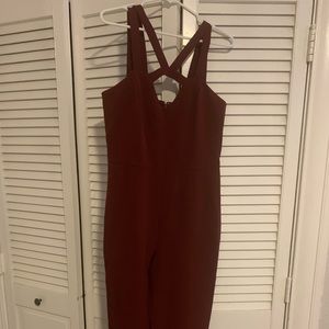 Express burgundy pantsuit